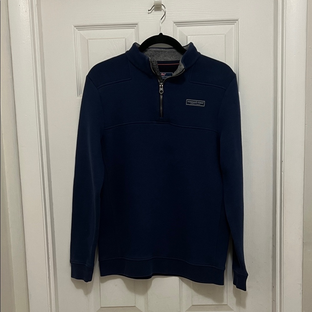 Vineyard Vines Classic Navy Quarter-Zip Pullover